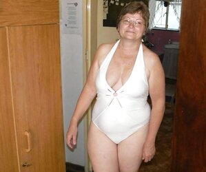 Mature and Grannies clad bikinis and undergarments