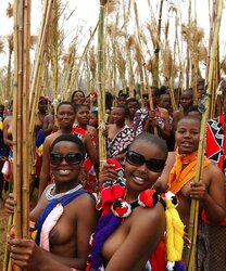 Yearly reed-dance in Swaziland
