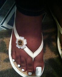 White Toes Footjob