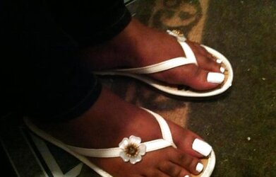 White Toes Footjob