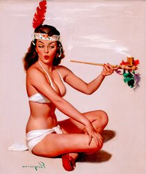 Vintage Pinch Up Art