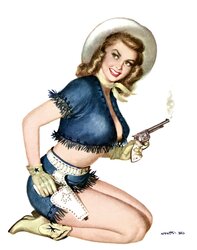 Vintage Pinch Up Art
