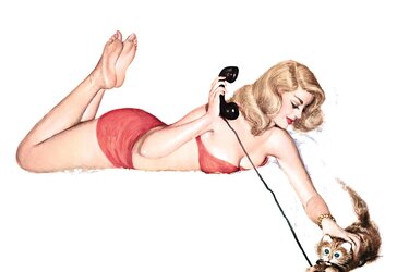 Vintage Pinch Up Art