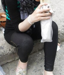 Kopftuch Frau Soles Turkish hijab turbanli ayak feet