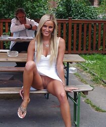 Desired and unwanted upskirt showcasing
