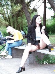 Desired and unwanted upskirt showcasing