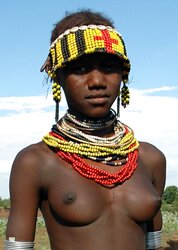 Africa gals display breasts