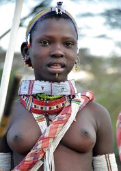 Africa gals display breasts