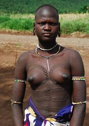 Africa gals display breasts