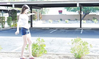 Anessa teenager dame smoothly-shaven (outdoor, knuckle, dual faux-cock)