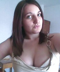 Gigantic tited brown-haired