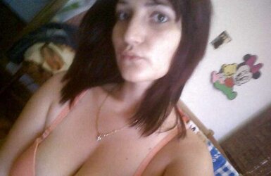 Gigantic tited brown-haired