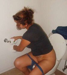 Caught on the loo ( but not weeing ))