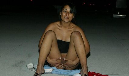 Mischievous turkish whore posing in the street
