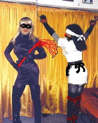 Satin Restrain Bondage