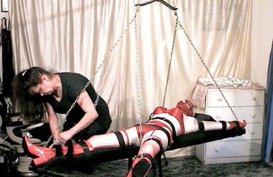 Satin Restrain Bondage