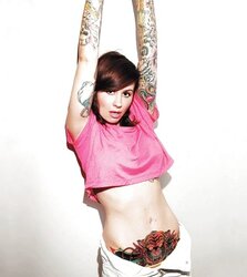 Fantastic bare ladies with tats