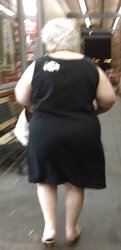 Candid mature Granny bums