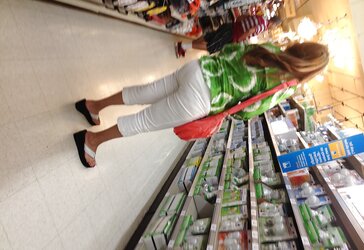 Candid mature Granny bums