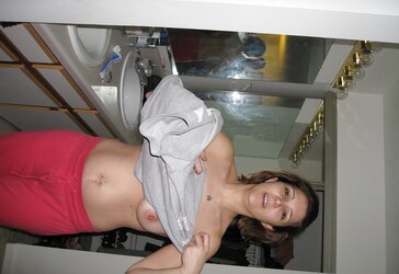 Inexperienced Holly Flashing Bosom