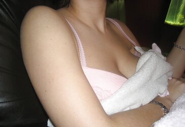 Inexperienced Holly Flashing Bosom