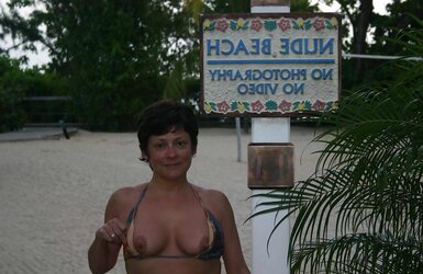Showing boobs 1.