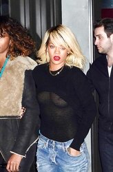 Rihanna bra-less in Montreal WATCH-THRU BOOBIES