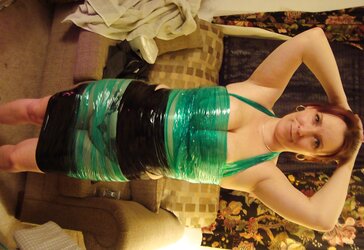Spandex and Vinyl and Plastic Wrap
