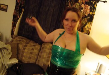 Spandex and Vinyl and Plastic Wrap