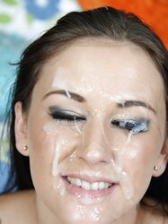 FACE SPUNKED!