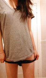 Slender asian teenager