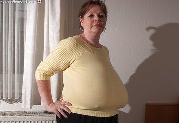 Enormous inborn saggy hooters
