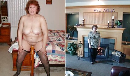 Clothed unwrapped mature