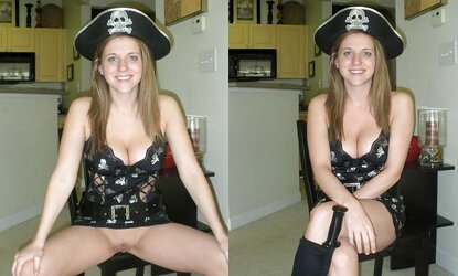 Clothed unwrapped mature
