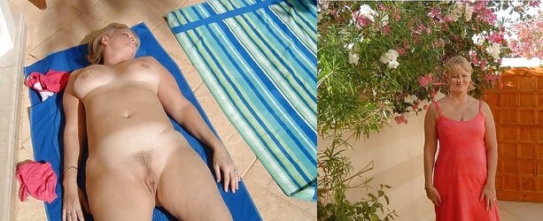 Clothed unwrapped mature