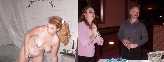 Clothed unwrapped mature