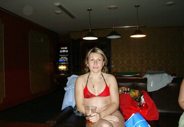 Red-Hot russian mummy in sauna