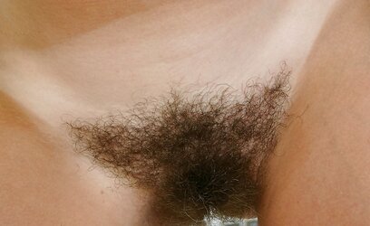 Total pubic hair mature by stairs