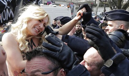 Femen 2013-04-04 Braless Jihad protest day