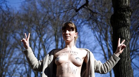 Femen 2013-04-04 Braless Jihad protest day