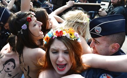 Femen 2013-04-04 Braless Jihad protest day