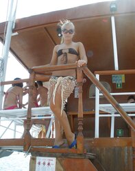 Red-Hot light-haired female on holidays