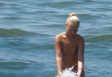 Red-Hot light-haired female on holidays