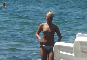 Red-Hot light-haired female on holidays