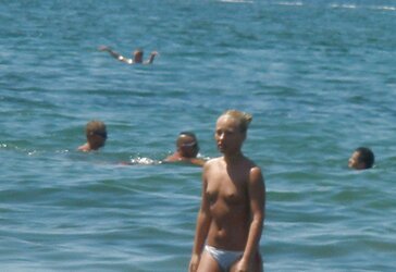 Red-Hot light-haired female on holidays