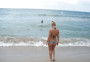 Red-Hot light-haired female on holidays