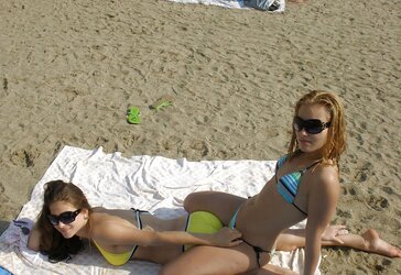 Red-Hot light-haired female on holidays