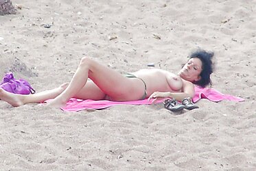 Mature on a beach in Corfu