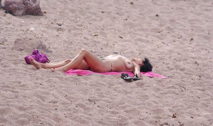 Mature on a beach in Corfu
