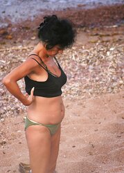 Mature on a beach in Corfu